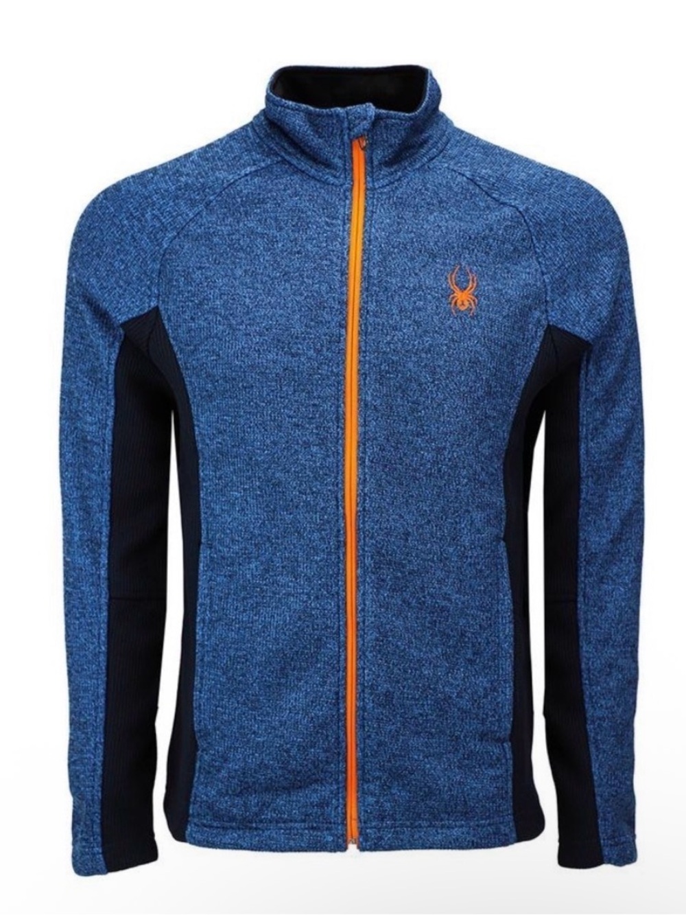 Spyder Empire Fleece Full Zip Jacket Men's Blue & Black Size XL